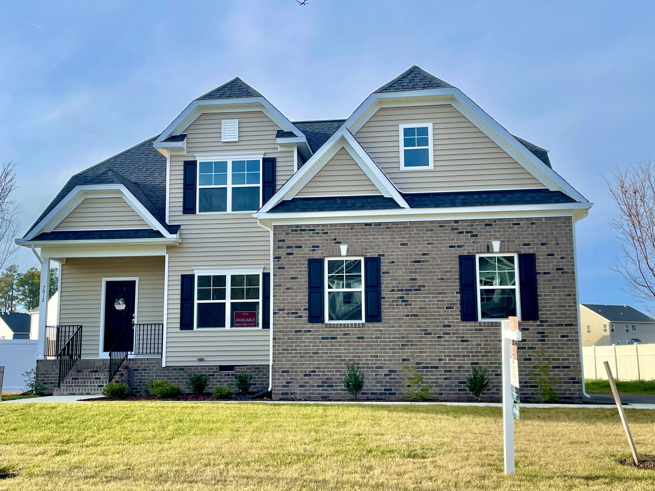 Exterior photo of the Randolph Lot 76 Section 7 Castleton in Henrico VA