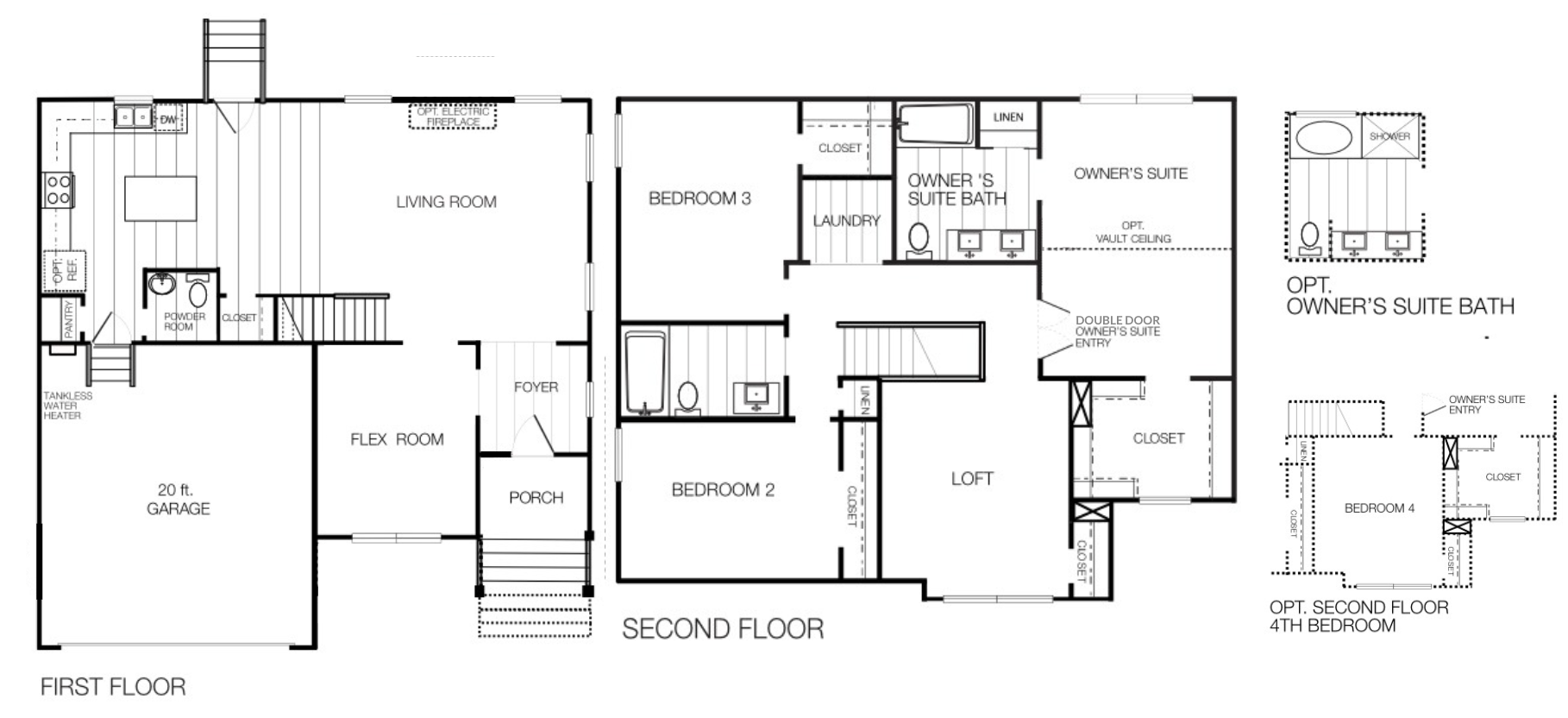 Floor plan for the Willow lot 76 section 6 for sale in Castleton by Boyd Homes.